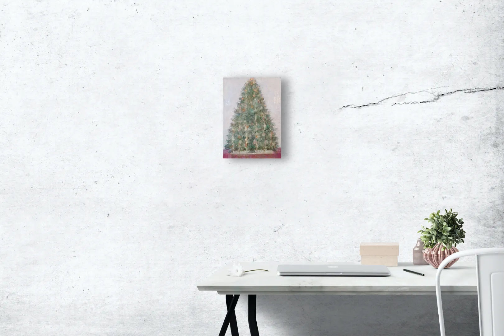 “金と緑のクリスマスツリー”